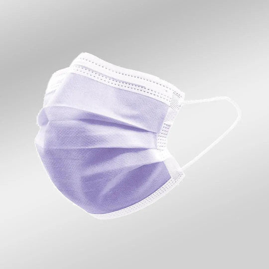 3PLY Face Mask, Disposable Mask, 3 PLY-Brookwood Medical-Purple-50 Masks-Brookwood Medical