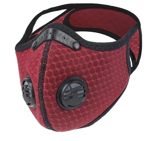 FuturePPE Mesh Sports Mask with 5-Layer Carbon Activated Filter-FuturePPE-Red-Brookwood Medical