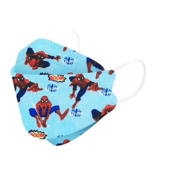 Kids KF94 Face Masks - Disposable For Children-Brookwood Medical-Blue Spider-Man-10 Masks-Brookwood Medical