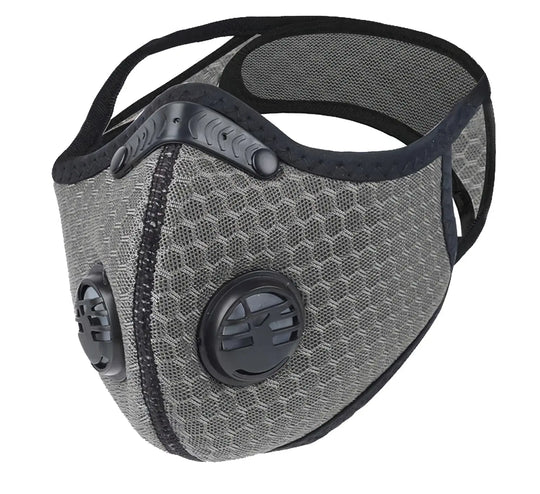 Kids Mesh Sports Mask with 5-Layer Carbon Activated Filter-FuturePPE-Gray-Brookwood Medical
