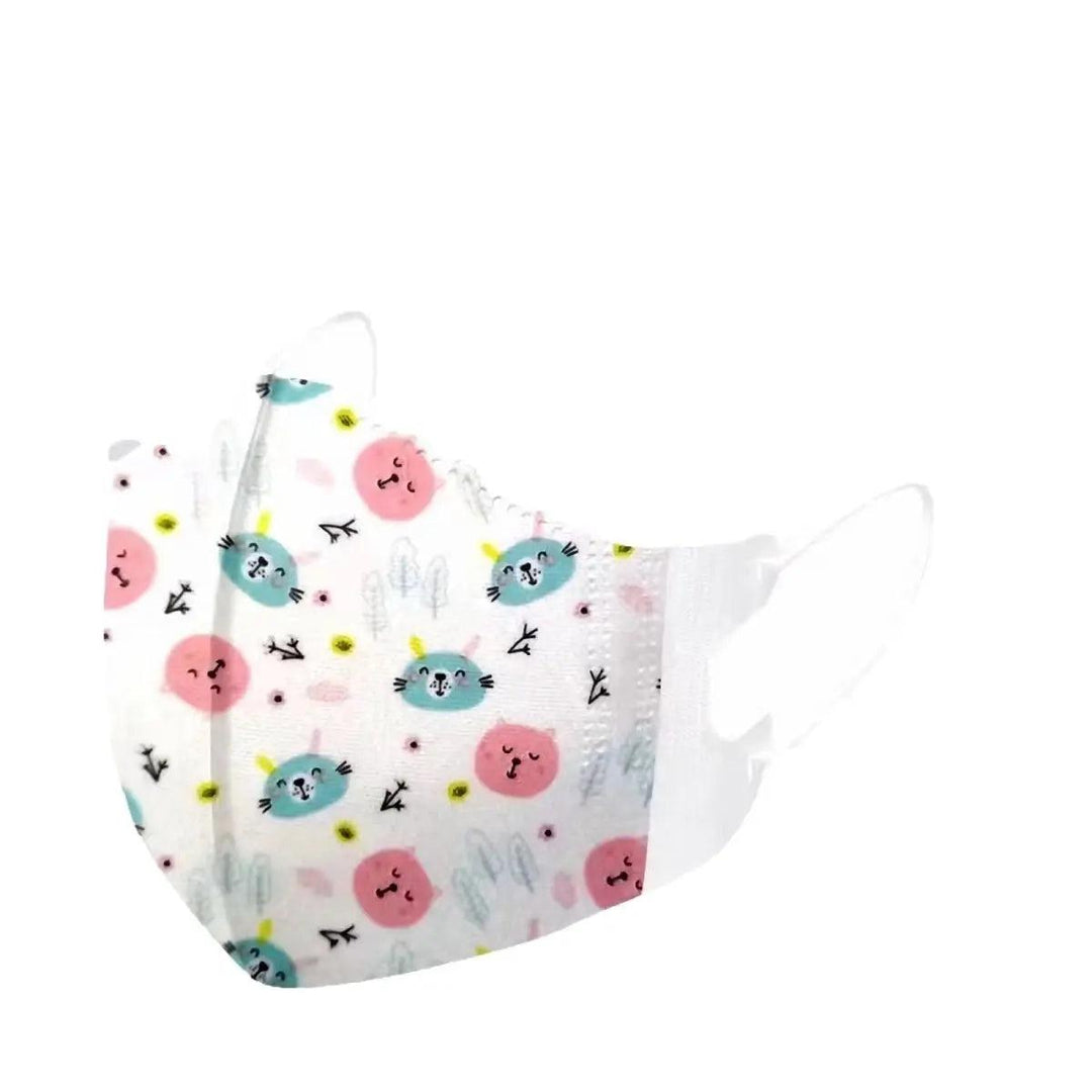 Toddlers Infant Disposable Face Masks-Brookwood Medical-White Cat-10 Masks-Brookwood Medical