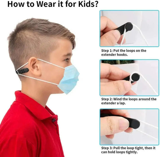 Ear Protectors For Masks, Ear Protection, Adjustable Ear Loop Extender, 10 Pack  Brookwood Medical