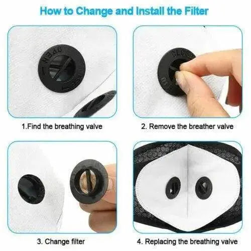 FuturePPE Mesh Sports Mask with 5-Layer Carbon Activated Filter  FuturePPE