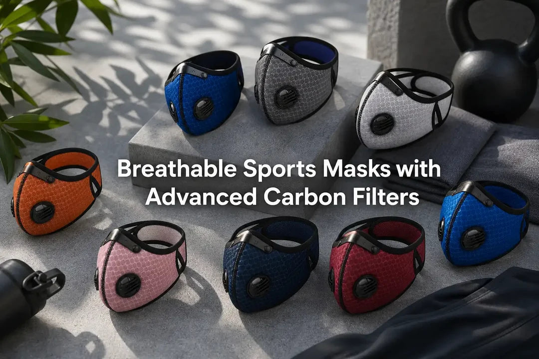 Breathable Sports Masks with Advanced Carbon Filters