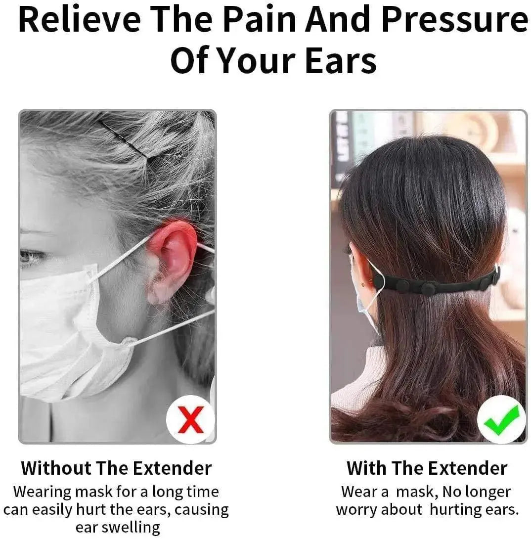Adjustable Ear Protectors for Comfortable Mask Wearing