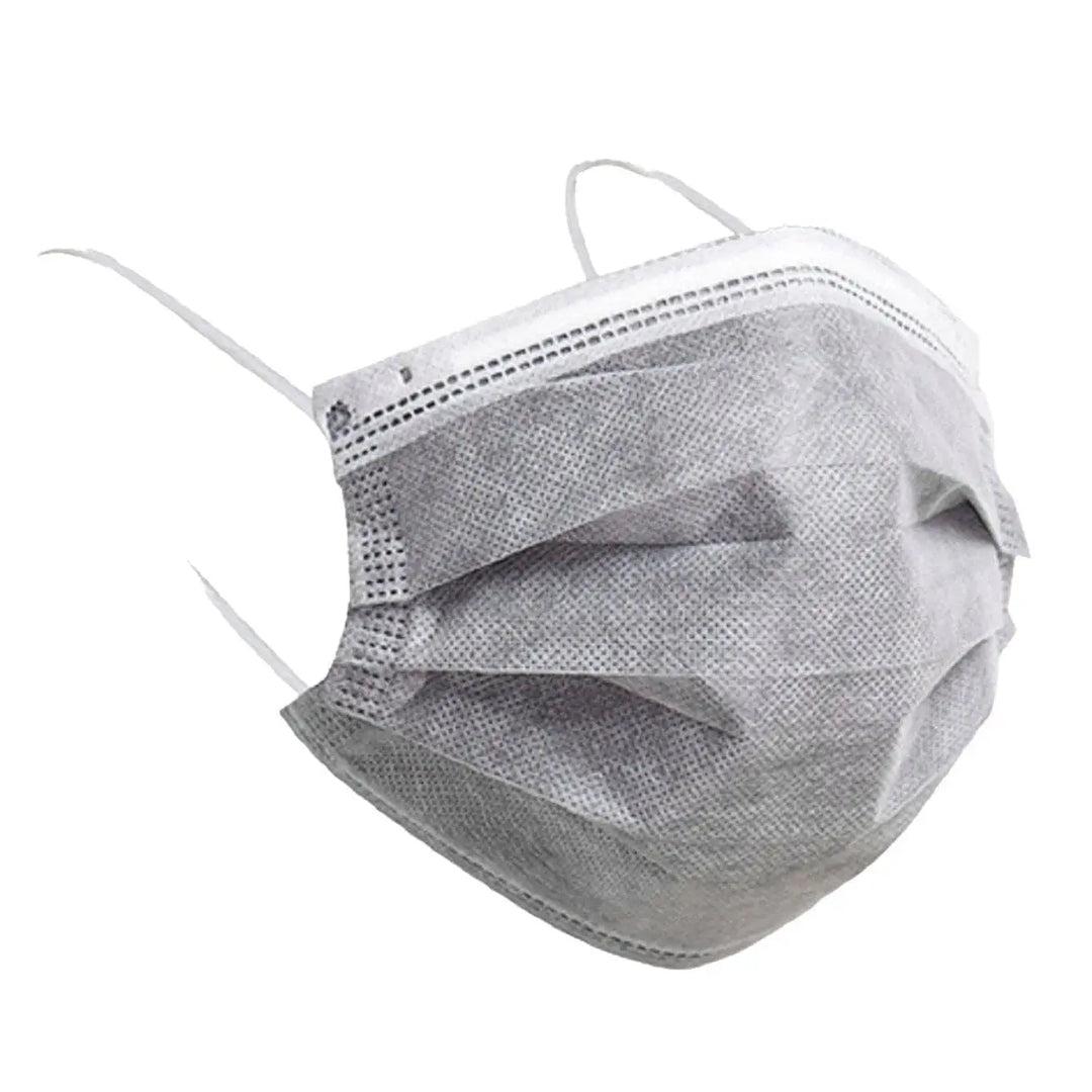 3PLY Face Mask, Disposable Mask, 3 PLY Gray-500-Masks Brookwood Medical