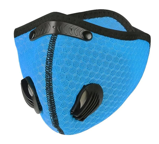 FuturePPE Mesh Sports Mask with 5-Layer Carbon Activated Filter Baby-Blue FuturePPE