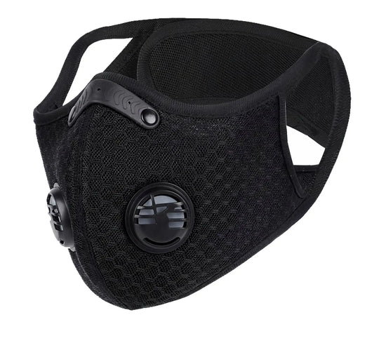 FuturePPE Mesh Sports Mask with 5-Layer Carbon Activated Filter Black FuturePPE
