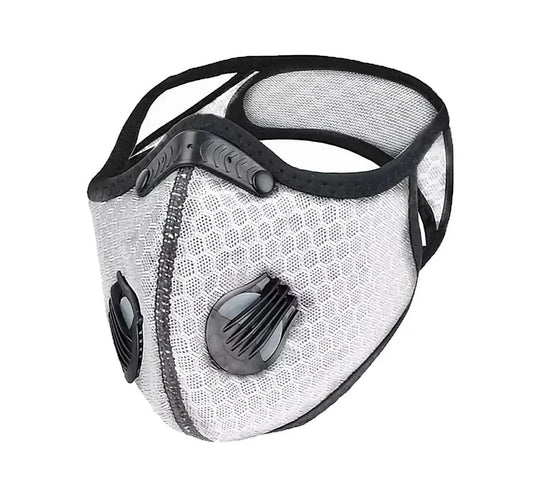 FuturePPE Mesh Sports Mask with 5-Layer Carbon Activated Filter White FuturePPE