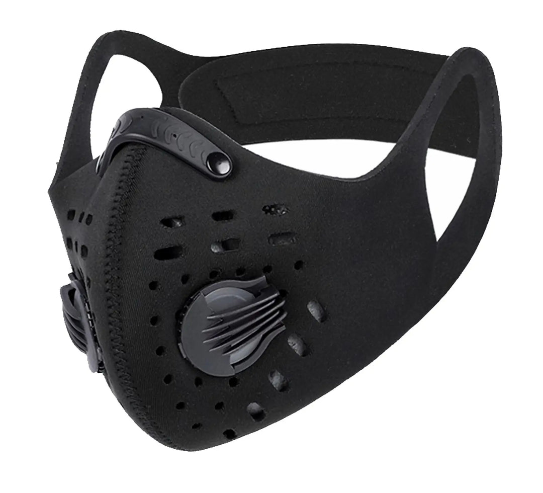 FuturePPE Neoprene Sports Face Mask with Premium Filter Black FuturePPE