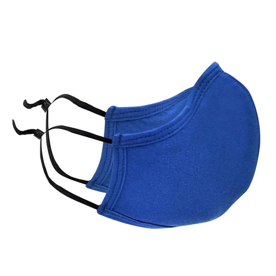 Reusable Cloth Cotton Face Mask, Blue, 5-Pack Face Cover  FuturePPE