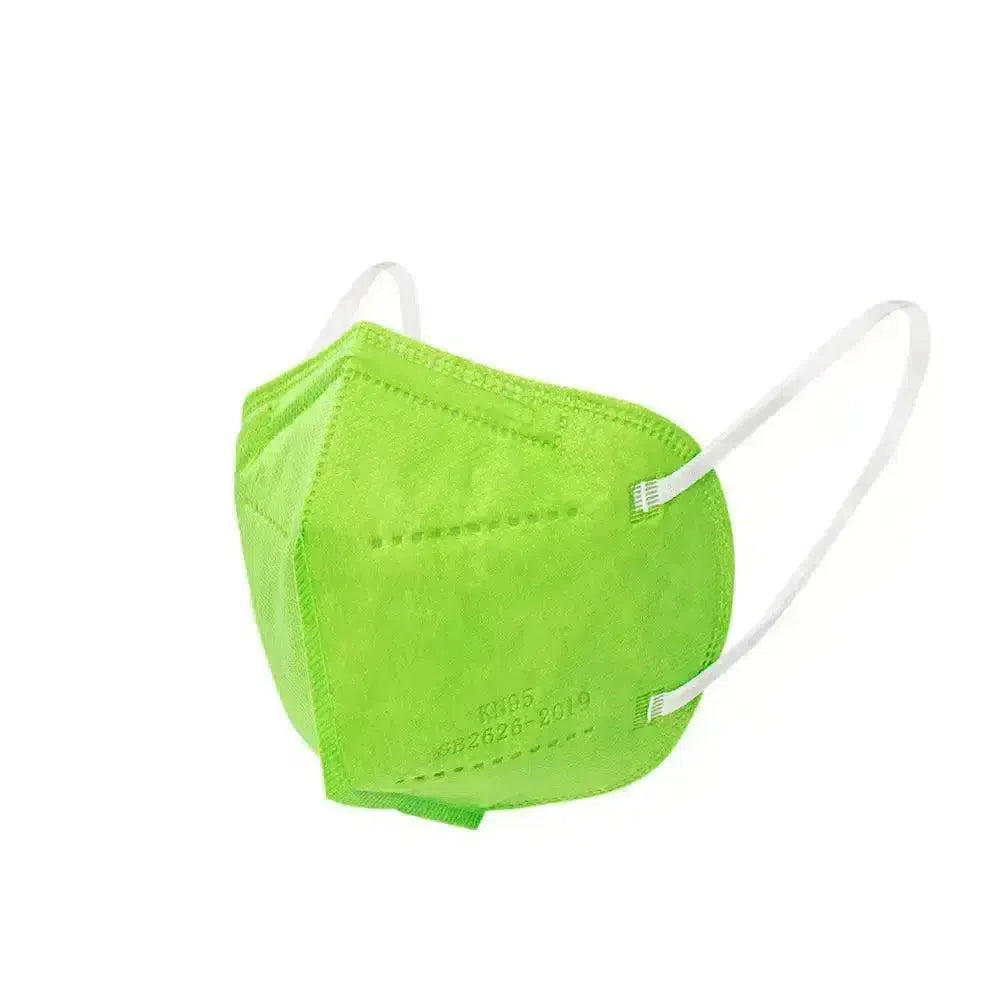 Brookwood Med KN95 Face Masks, CE Certified, 5PLY, Protective Mask, K95 Respirator Preppy-Green-500-Masks FuturePPE