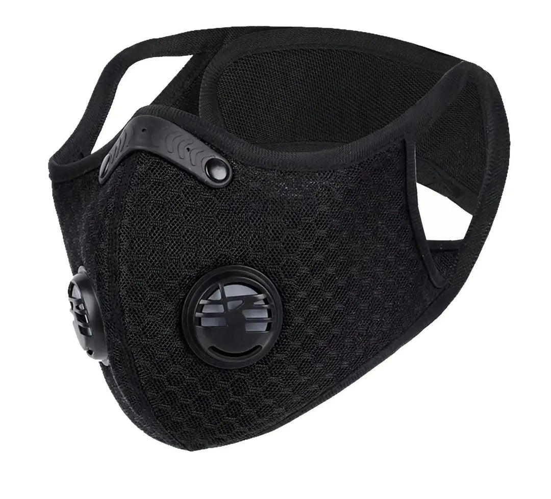 FuturePPE Mesh Sports Mask with 5-Layer Carbon Activated Filter-Sports Mask-FuturePPE-Black-Brookwood Medical