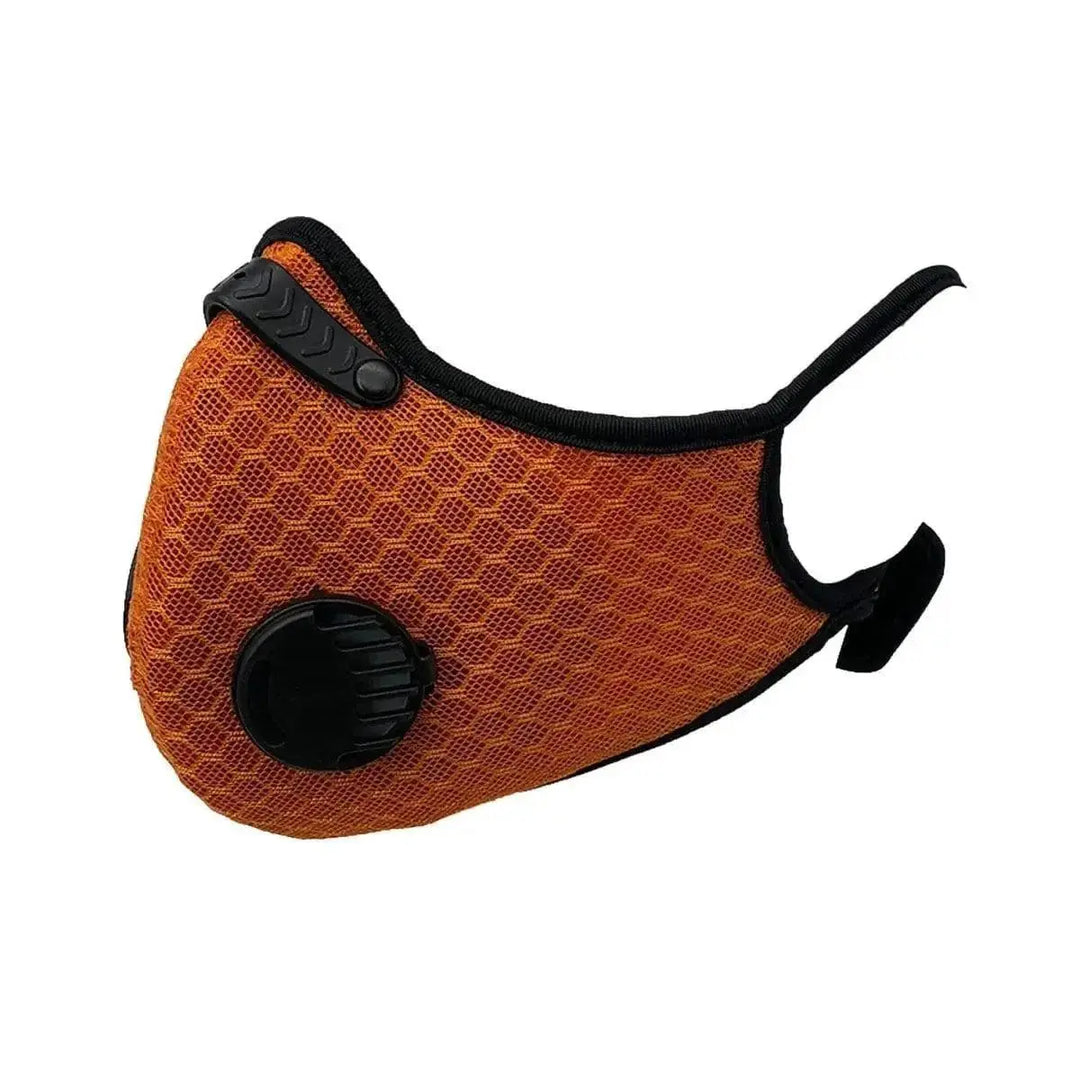 FuturePPE Mesh Sports Mask with 5-Layer Carbon Activated Filter-Sports Mask-FuturePPE-Burnt Orange-Brookwood Medical