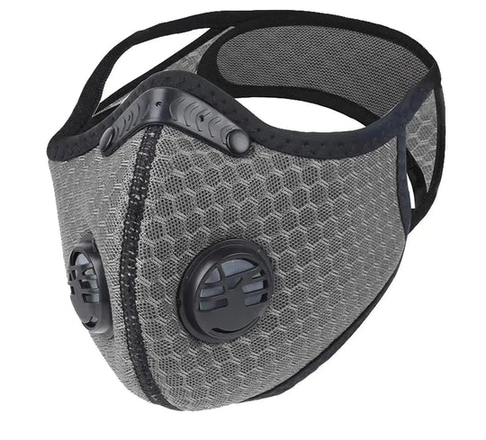 FuturePPE Mesh Sports Mask with 5-Layer Carbon Activated Filter-Sports Mask-FuturePPE-Gray-Brookwood Medical