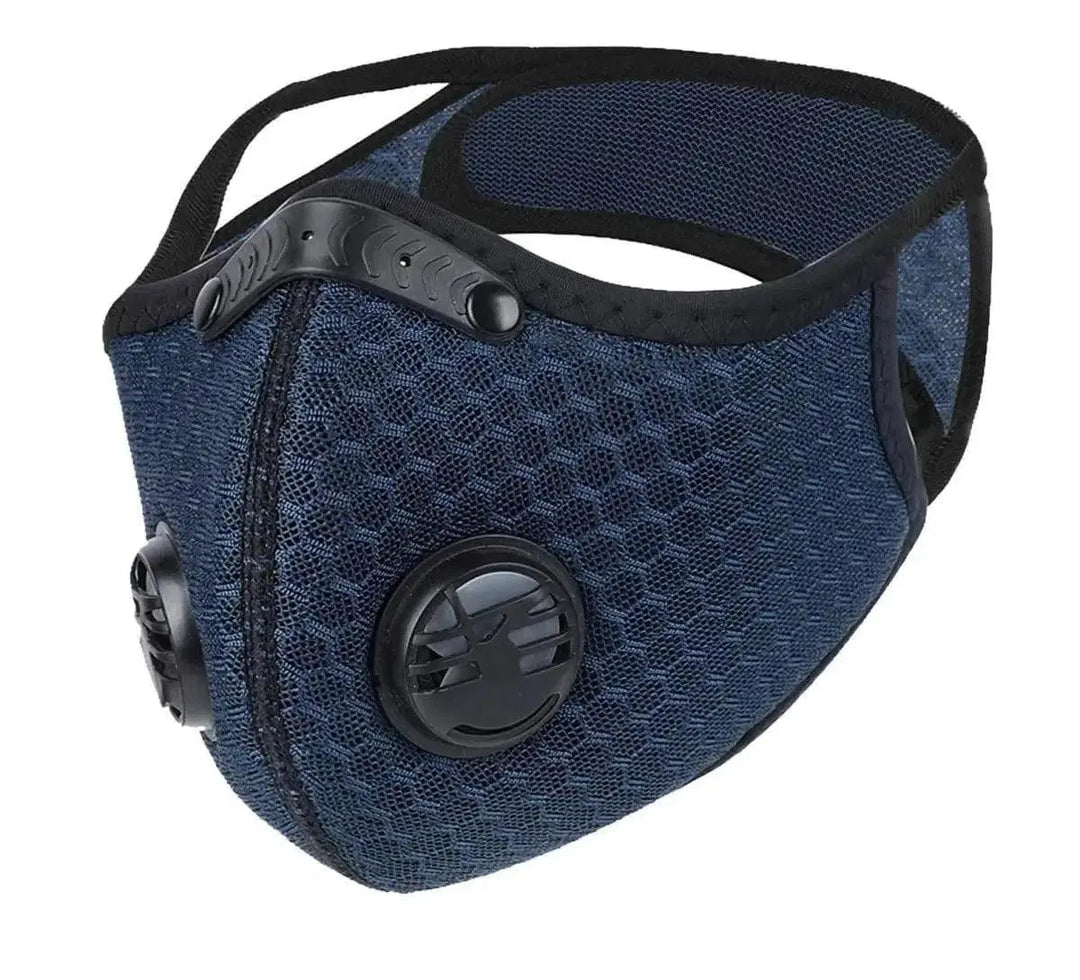 FuturePPE Mesh Sports Mask with 5-Layer Carbon Activated Filter-Sports Mask-FuturePPE-Navy-Brookwood Medical