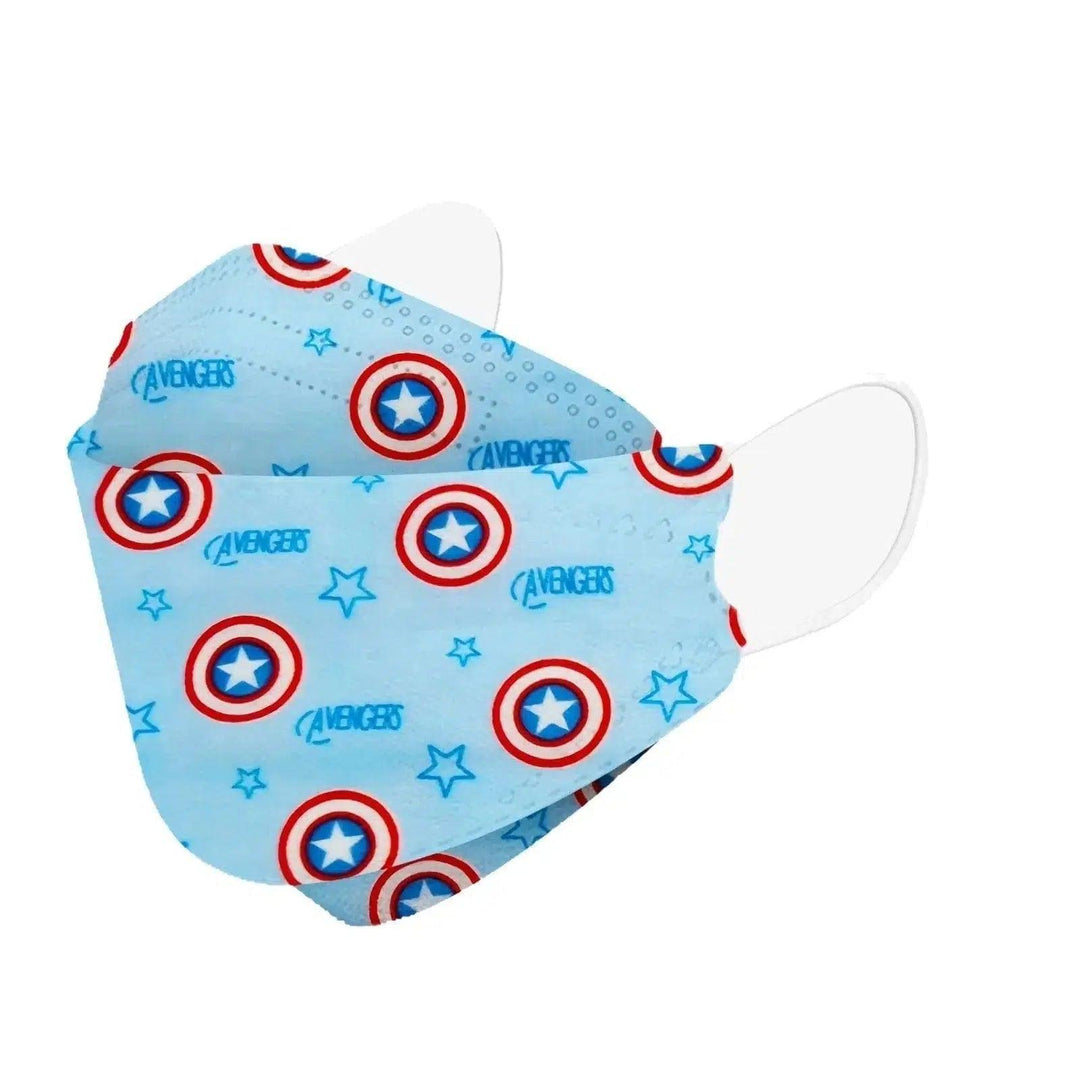 Kids KF94 Face Masks - Disposable For Children -  Captain-America-30-Masks Brookwood Medical