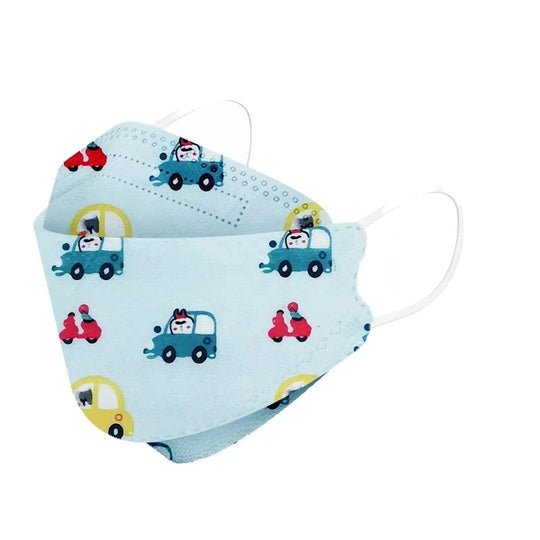 Kids KF94 Face Masks - Disposable For Children -  Cars-30-Masks Brookwood Medical