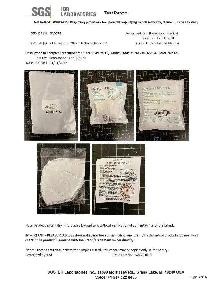 KN95 Face Masks, CE Certified, 5PLY, Protective Mask, 5 Layer, K95 - Brookwood Medical