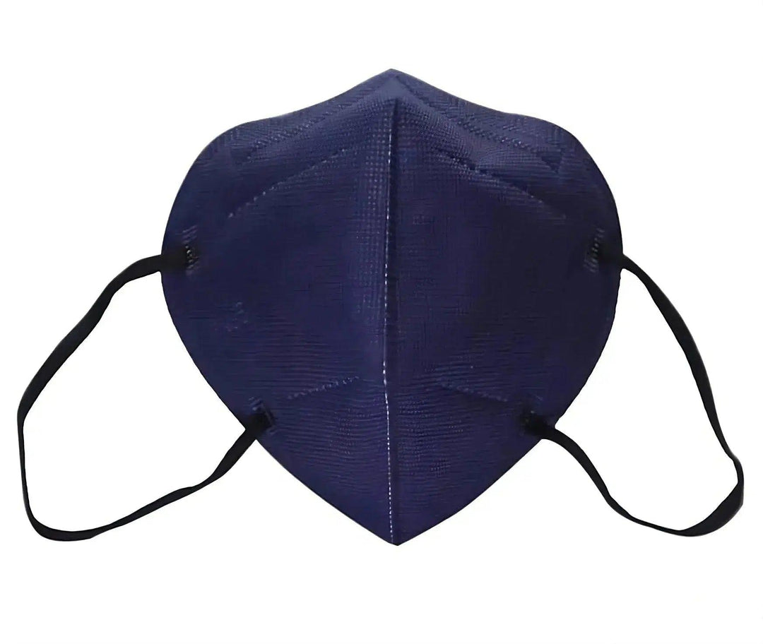 Standard KN95 Face Masks, CE Certified, 5PLY, Protective Mask, K95 Respirator Navy-500-Masks