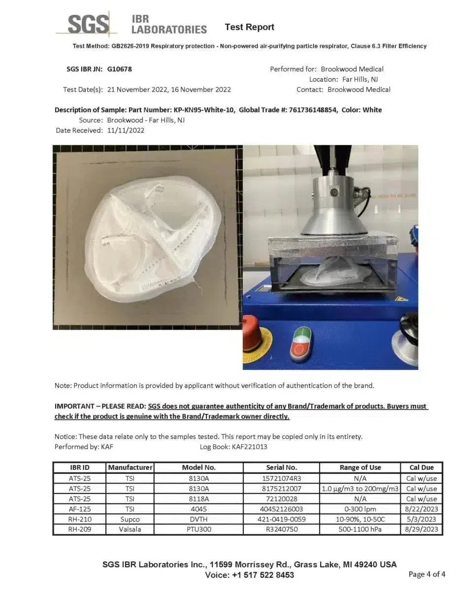 Summit KN95 Face Masks, CE Certified, 5PLY, K95 Protective Mask, Respirator-Face Masks-FuturePPE-Black-10 Masks-Brookwood Medical